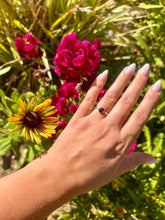 Load image into Gallery viewer, Sterling Silver Garnet Ring