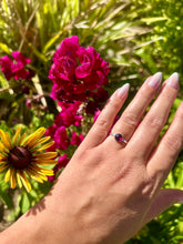 Load image into Gallery viewer, Sterling Silver Garnet Ring