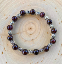 Load image into Gallery viewer, Garnet Stretch Bracelet