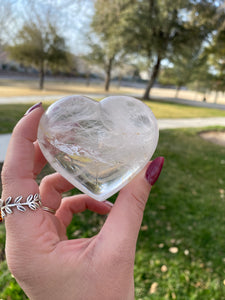 Clear Quartz Heart