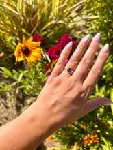 Load image into Gallery viewer, Sterling Silver Garnet Ring
