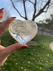 Clear Quartz Heart