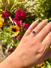 Load image into Gallery viewer, Sterling Silver Garnet Ring
