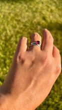 Load image into Gallery viewer, Beaded Sterling Silver Stacker Ring
