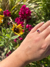 Load image into Gallery viewer, Sterling Silver Garnet Ring
