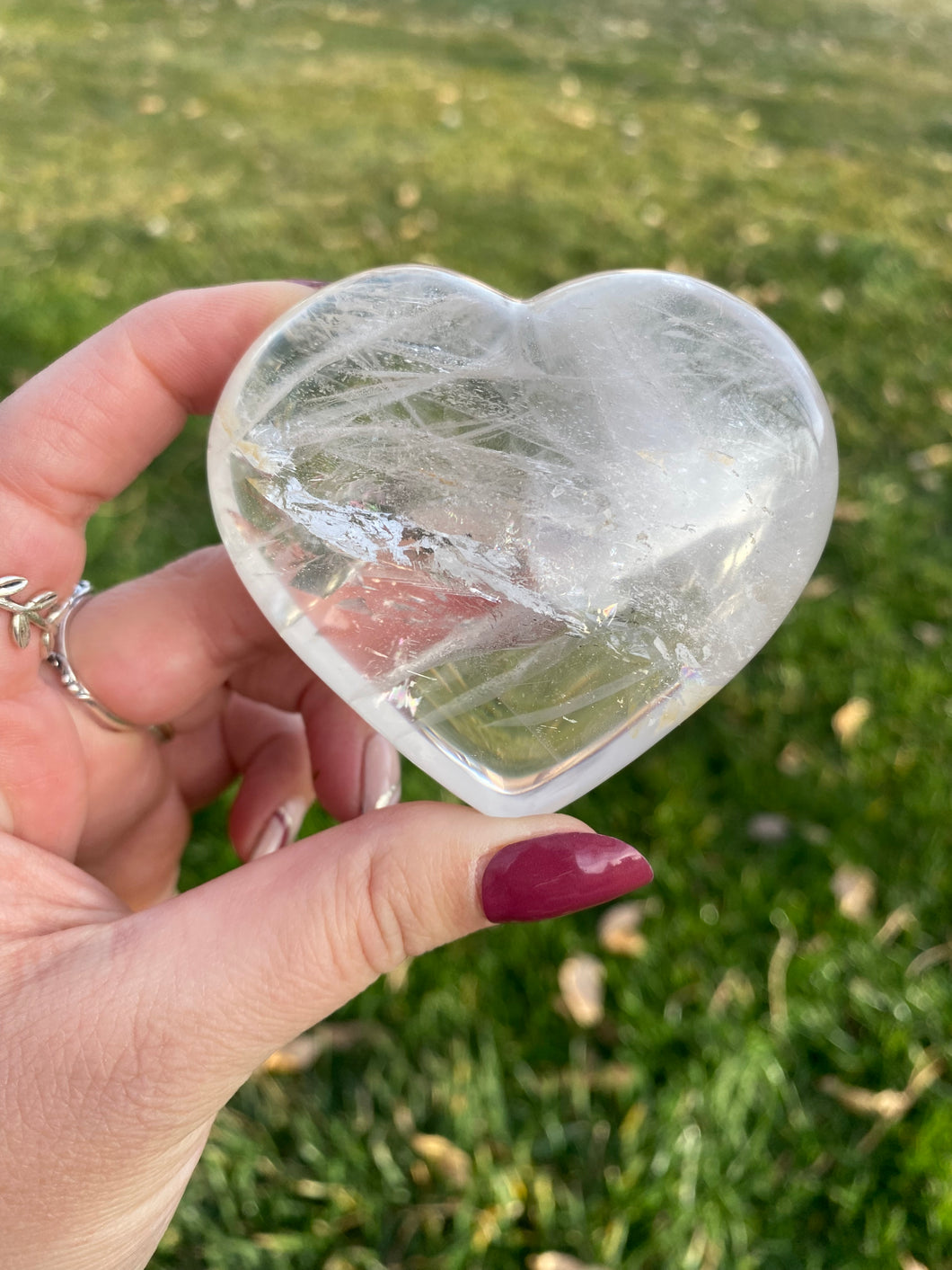 Clear Quartz Heart