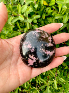 Rhodonite Palm Stone