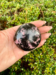 Rhodonite Palm Stone