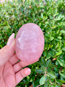 Rose Quartz Palm Stone