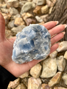 Blue Calcite Chunk