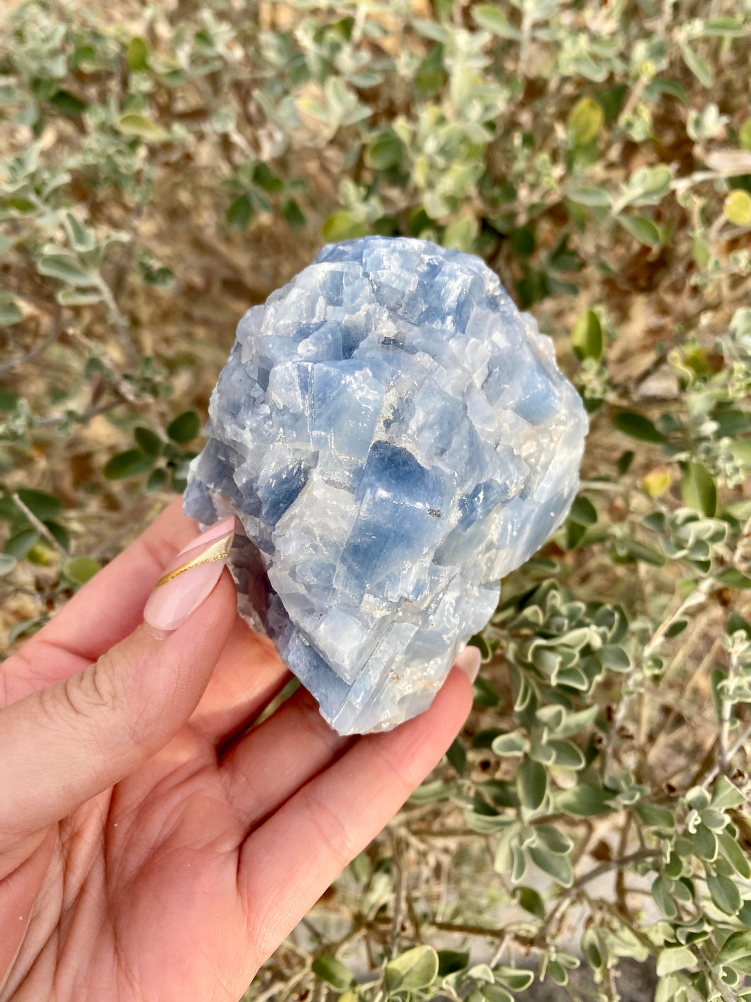 Blue Calcite Chunk