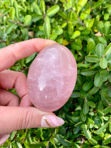 Rose Quartz Palm Stone