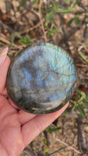 Load and play video in Gallery viewer, Flashy Labradorite Palm Stone
