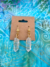 Load image into Gallery viewer, Clear Quartz Point Earrings
