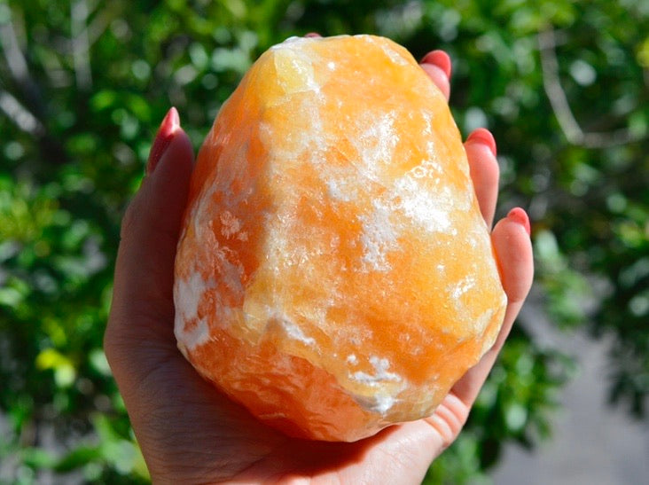 Large Orange Calcite Chunk