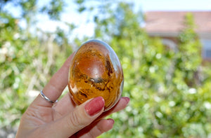 Green and Brown Onyx Egg