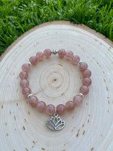 Load image into Gallery viewer, Strawberry Quartz Stretch Bracelet
