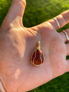 Red Goldstone Pendant