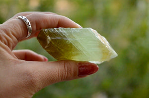 Green Calcite Chunk