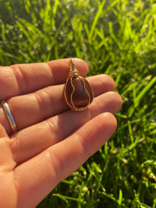 Red Goldstone Pendant