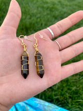 Load image into Gallery viewer, Tiger’s Eye Earrings
