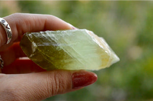 Green Calcite Chunk