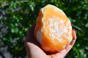 Large Orange Calcite Chunk