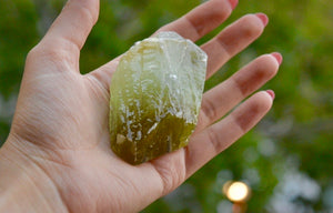 Green Calcite Chunk