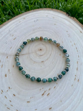 Load image into Gallery viewer, Moss Agate Stretch Bracelet
