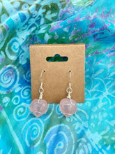 Load image into Gallery viewer, Rose Quartz Heart Earrings
