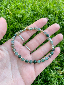 Moss Agate Stretch Bracelet