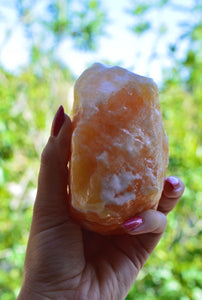 Large Orange Calcite Chunk