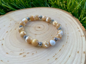 Mother of Pearl Stretch Bracelet