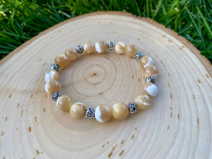 Mother of Pearl Stretch Bracelet