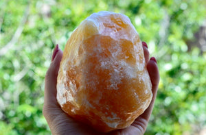 Large Orange Calcite Chunk