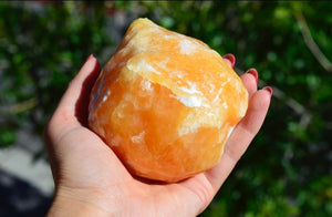 Large Orange Calcite Chunk