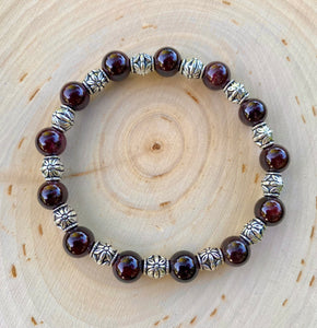 Garnet Stretch Bracelet